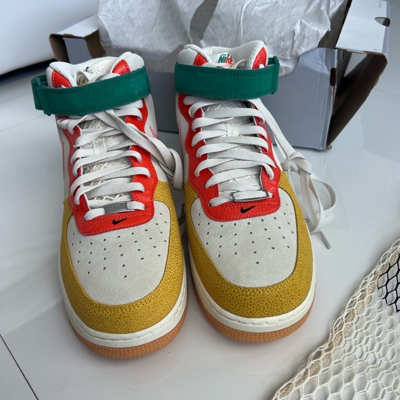 Nike Air Force 1 Mid NH 'Coconut Milk' Bleached Coral DR0158-100 AUTHENTIC NEW - Picture 5 of 15